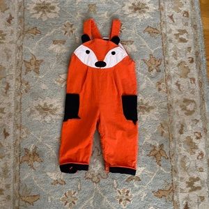 Lil Cactus fox overalls